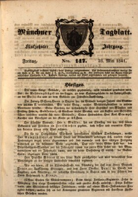 Münchener Tagblatt Freitag 28. Mai 1841