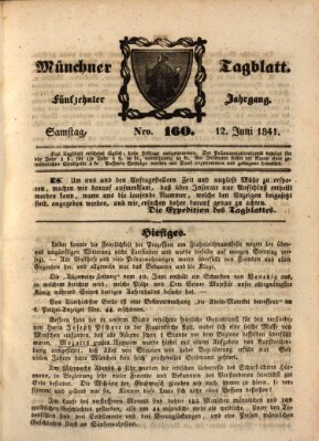 Münchener Tagblatt Samstag 12. Juni 1841