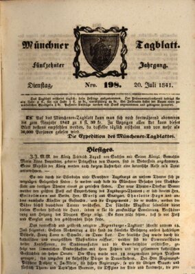 Münchener Tagblatt Dienstag 20. Juli 1841