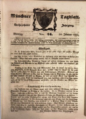 Münchener Tagblatt Montag 24. Januar 1842