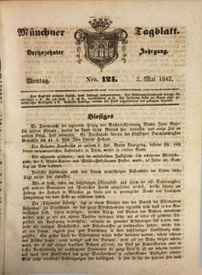 Münchener Tagblatt Montag 2. Mai 1842