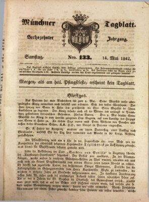 Münchener Tagblatt Samstag 14. Mai 1842