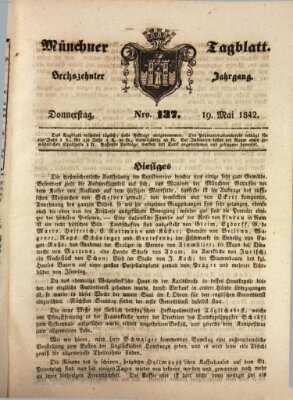 Münchener Tagblatt Donnerstag 19. Mai 1842