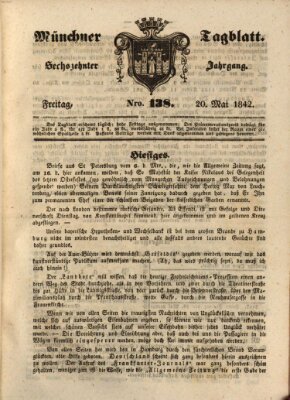 Münchener Tagblatt Freitag 20. Mai 1842