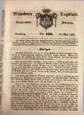 Münchener Tagblatt Samstag 28. Mai 1842