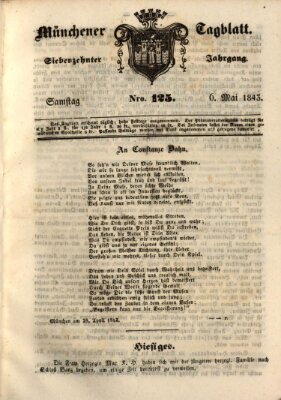 Münchener Tagblatt Samstag 6. Mai 1843