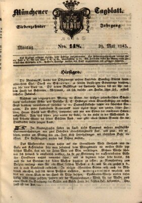 Münchener Tagblatt Montag 29. Mai 1843