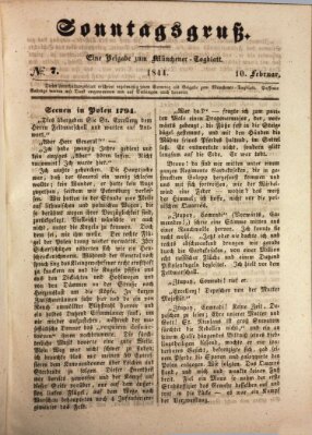 Münchener Tagblatt Samstag 10. Februar 1844