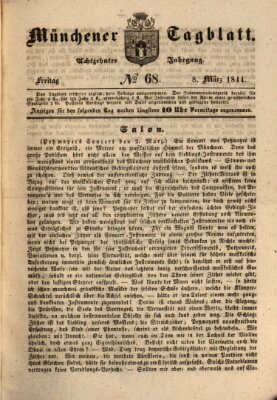 Münchener Tagblatt Freitag 8. März 1844