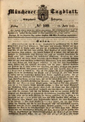 Münchener Tagblatt Freitag 19. April 1844