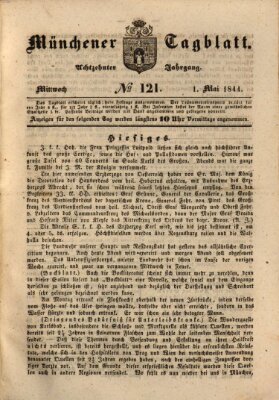 Münchener Tagblatt Mittwoch 1. Mai 1844