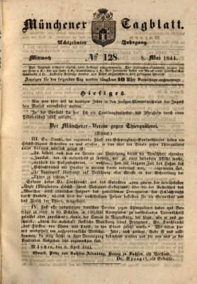 Münchener Tagblatt Mittwoch 8. Mai 1844