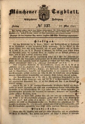 Münchener Tagblatt Freitag 17. Mai 1844