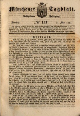 Münchener Tagblatt Dienstag 21. Mai 1844