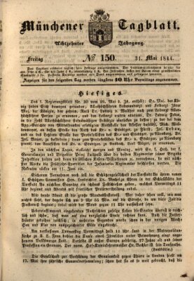 Münchener Tagblatt Freitag 31. Mai 1844