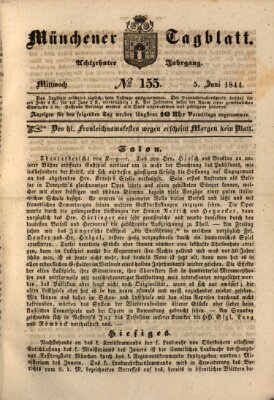 Münchener Tagblatt Mittwoch 5. Juni 1844