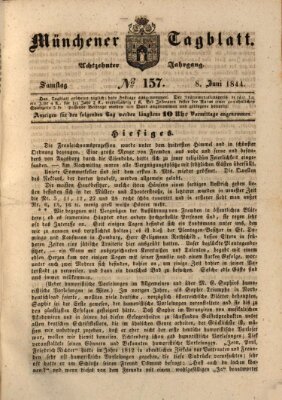 Münchener Tagblatt Samstag 8. Juni 1844