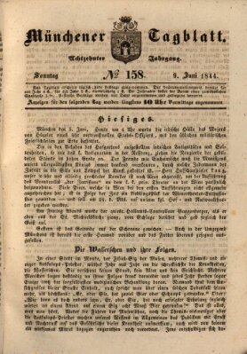 Münchener Tagblatt Sonntag 9. Juni 1844