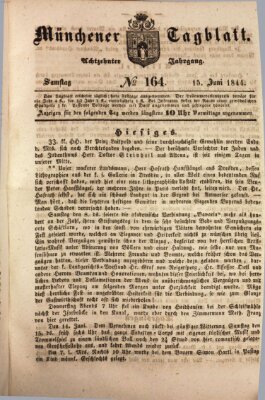 Münchener Tagblatt Samstag 15. Juni 1844