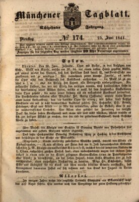 Münchener Tagblatt Dienstag 25. Juni 1844