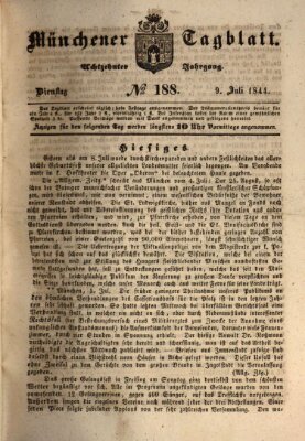 Münchener Tagblatt Dienstag 9. Juli 1844