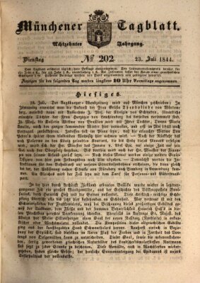 Münchener Tagblatt Dienstag 23. Juli 1844