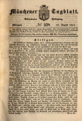 Münchener Tagblatt Mittwoch 28. August 1844