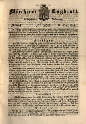 Münchener Tagblatt Mittwoch 11. September 1844