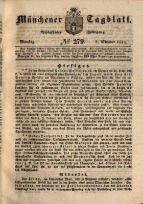 Münchener Tagblatt Dienstag 8. Oktober 1844