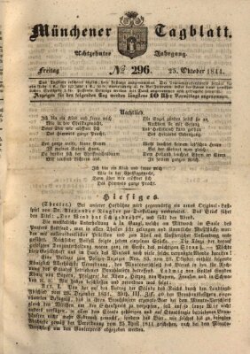 Münchener Tagblatt Freitag 25. Oktober 1844