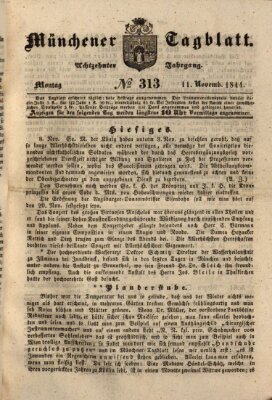 Münchener Tagblatt Montag 11. November 1844