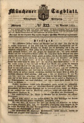 Münchener Tagblatt Mittwoch 20. November 1844