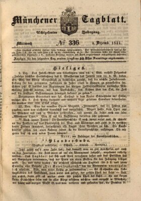 Münchener Tagblatt Mittwoch 4. Dezember 1844