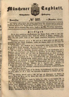 Münchener Tagblatt Donnerstag 5. Dezember 1844