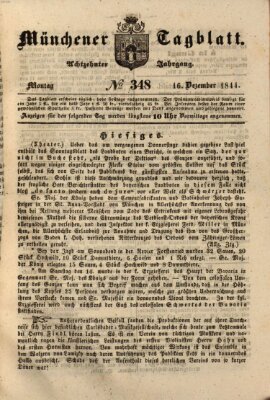 Münchener Tagblatt Montag 16. Dezember 1844