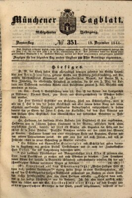 Münchener Tagblatt Donnerstag 19. Dezember 1844