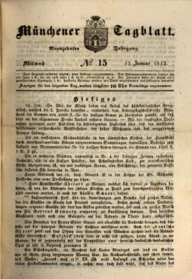 Münchener Tagblatt Mittwoch 15. Januar 1845