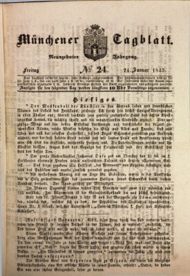 Münchener Tagblatt Freitag 24. Januar 1845