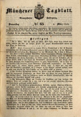 Münchener Tagblatt Donnerstag 6. März 1845