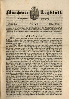 Münchener Tagblatt Donnerstag 13. März 1845