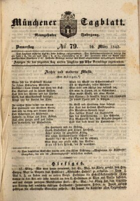 Münchener Tagblatt Donnerstag 20. März 1845