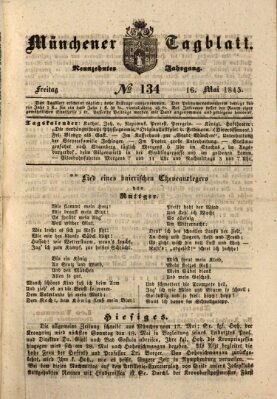 Münchener Tagblatt Freitag 16. Mai 1845