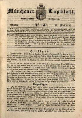 Münchener Tagblatt Montag 19. Mai 1845