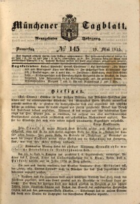 Münchener Tagblatt Donnerstag 29. Mai 1845