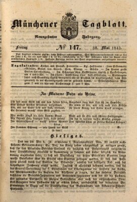 Münchener Tagblatt Freitag 30. Mai 1845