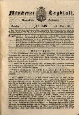 Münchener Tagblatt Samstag 31. Mai 1845