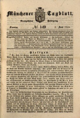 Münchener Tagblatt Sonntag 1. Juni 1845