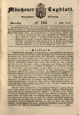 Münchener Tagblatt Donnerstag 5. Juni 1845