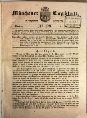 Münchener Tagblatt Dienstag 1. Juli 1845