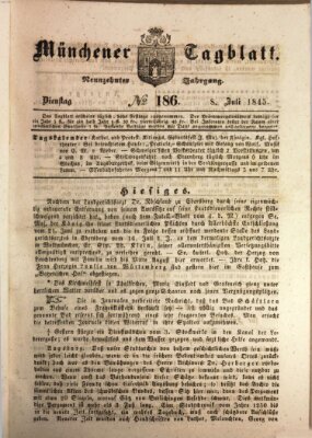 Münchener Tagblatt Dienstag 8. Juli 1845